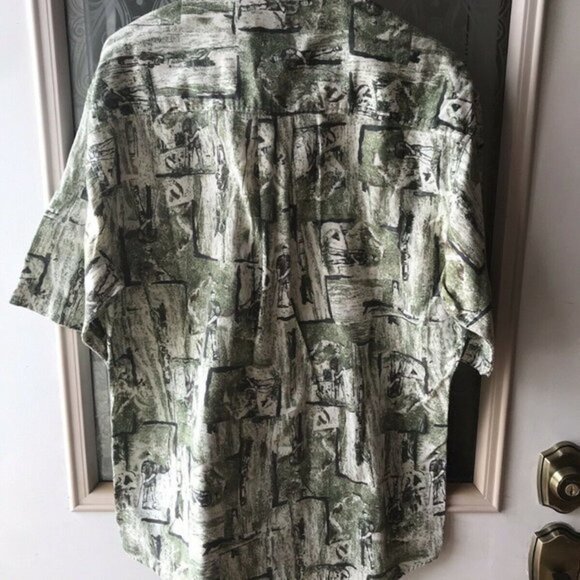 Vtg Woolrich Mens S/S Button Up Shirt Golf - Picture 2 of 3